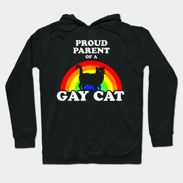 Proud Parent Of A Gay Cat Hoodie by harryq3385